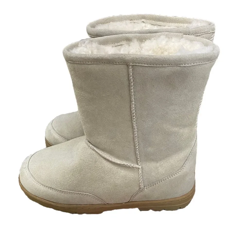 Staheekum Winter Boots Mens Size 8 Beige Off White AD2299